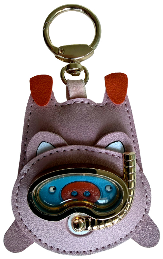 Playful Divers Bear Keyholder