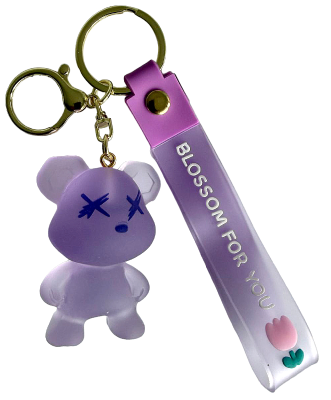 Purple Bear Keyholder